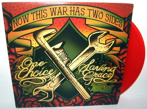 ONE CHOICE/SAVING GRACE "Split" 7" (SD) Red Vinyl